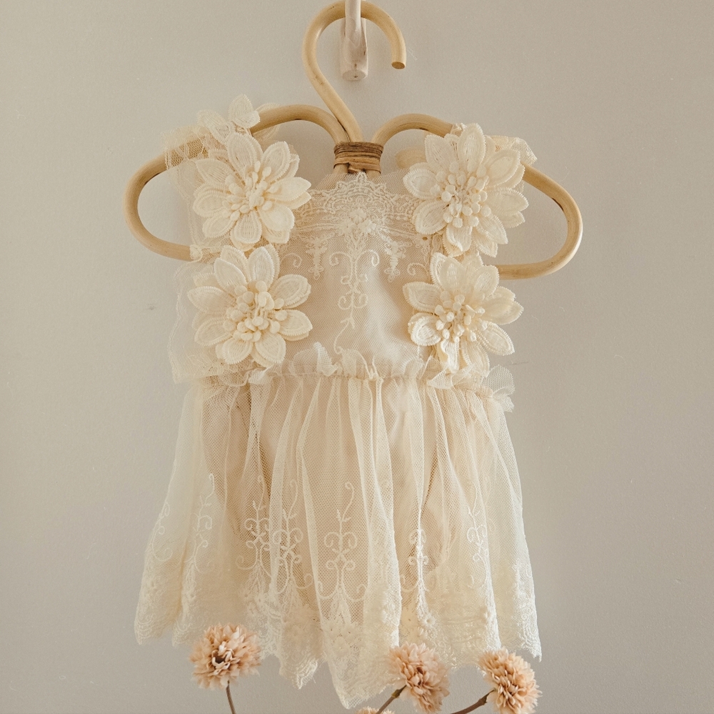 Baby Cake Smash dress lace flower